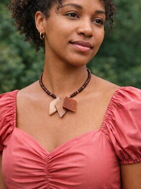 Wooden necklace